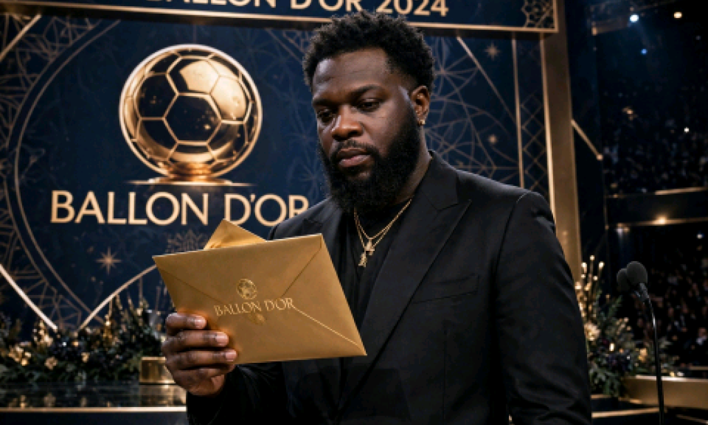 Burna Boy Makes History As First Nigerian Artist To Present Award At Ballon d'Or, Presents Socrates Award To Bukayo Saka