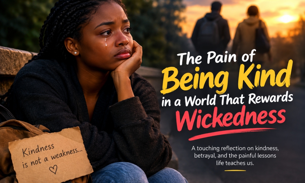 The pain of being kind in a world