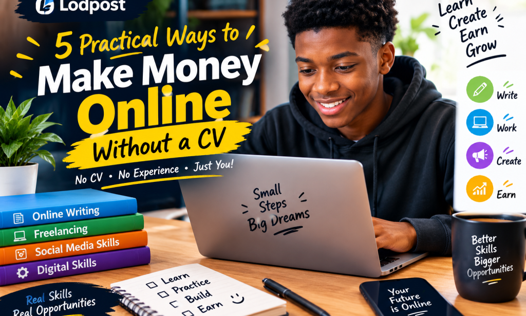 5 ways to make money online without CV