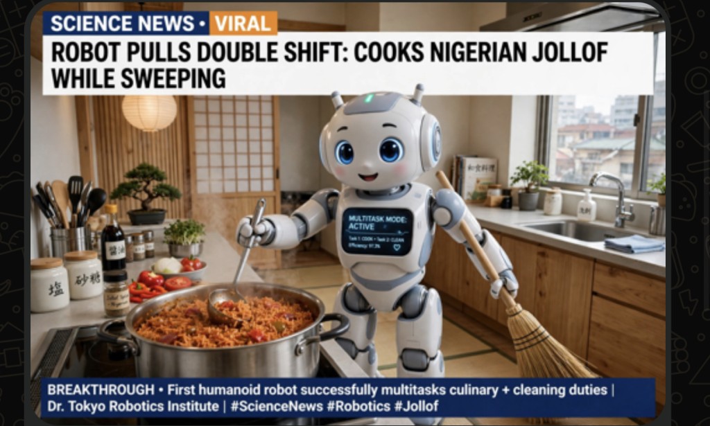 New Robot In Japan Fit Cook Jollof Rice And Sweep House At The Same Time